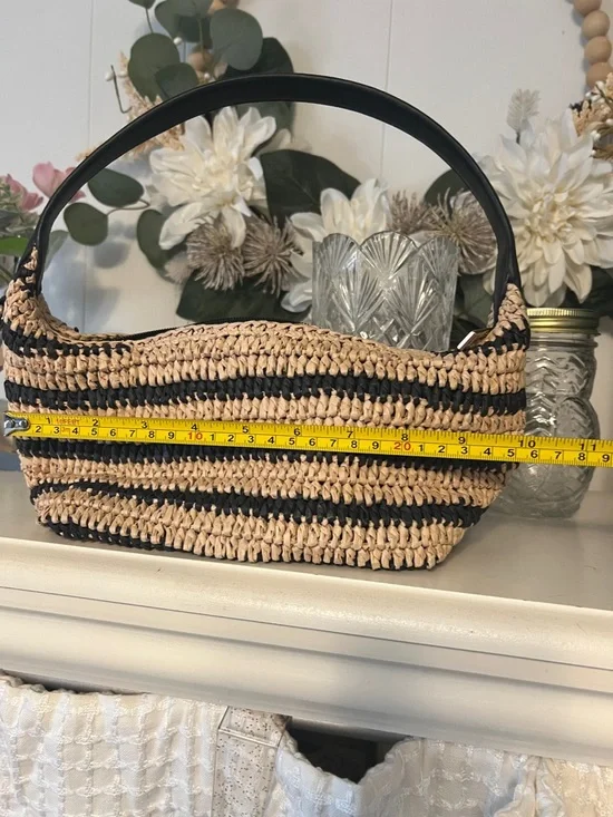 a new day Natural and Black Woven Shoulder Bag - Picture 7 of 9